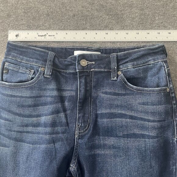 KANCAN Womens Jeans 11/29 Mid-Rise Dark Wash Bootcut Stretch Style # KC8683D EUC - Picture 8 of 14